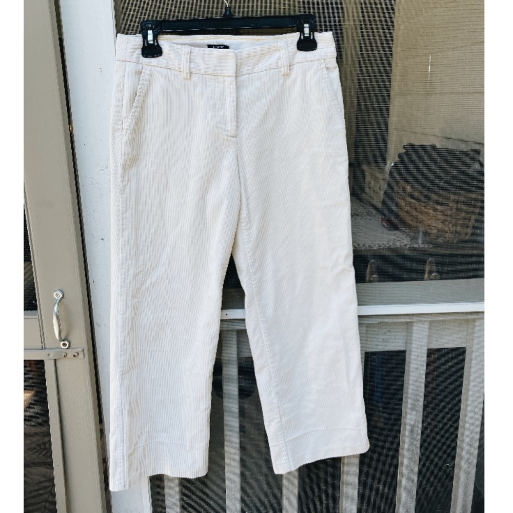 Cream Corduroy J.Crew Pants